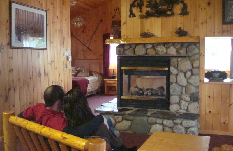 Cozy cabins at Gunflint Lodge.