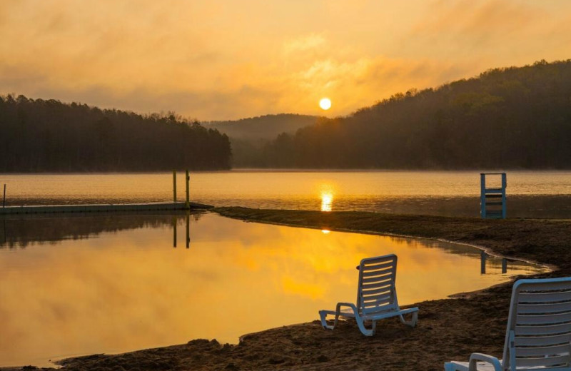 Sunset at YMCA Trout Lodge & Camp Lakewood.