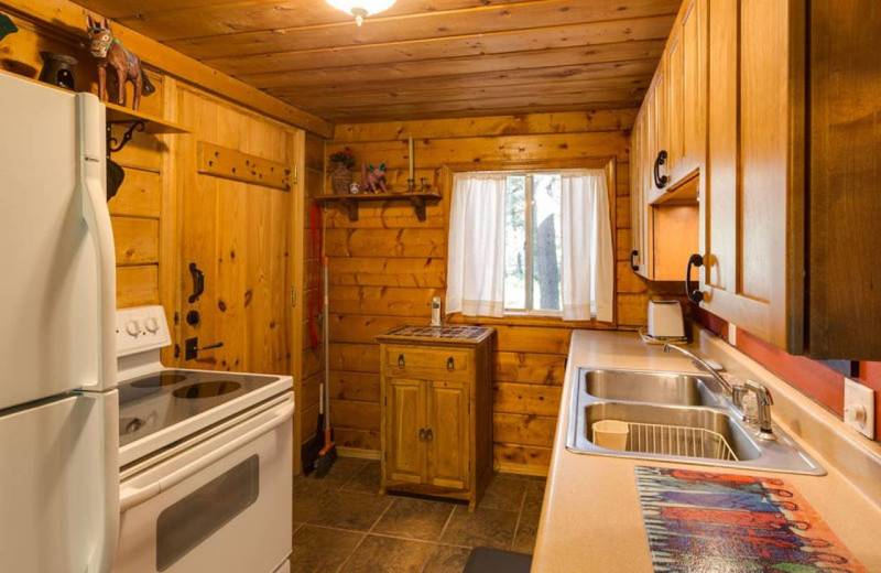 Rental kitchen at Durango Colorado Vacations.