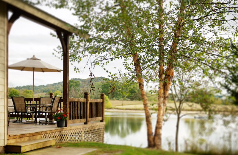 Patio at Stonewall Resort.