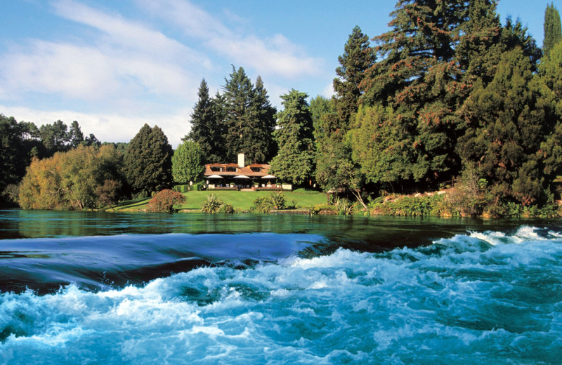 Exterior view of Huka Lodge.