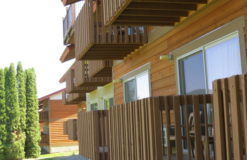 Guest balcony at Stoneridge Resort.