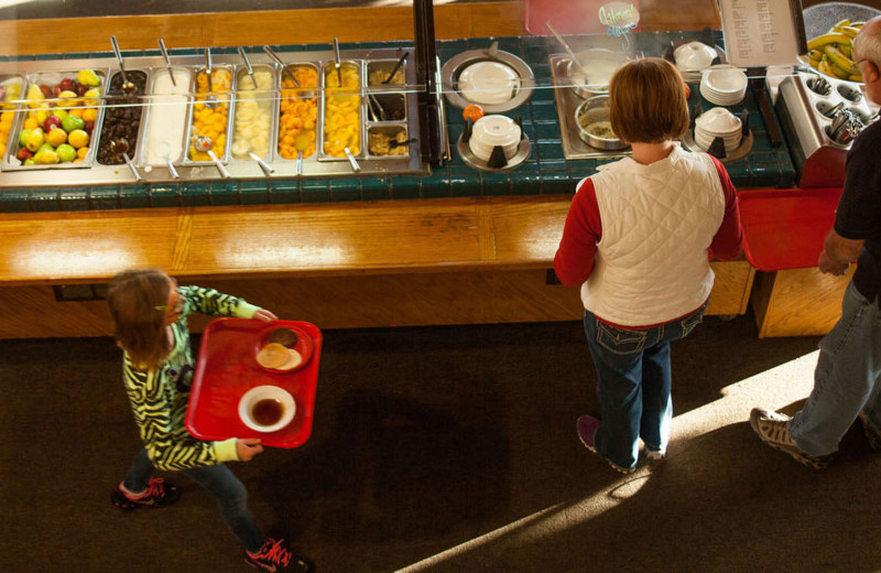 Dining at YMCA Trout Lodge & Camp Lakewood.