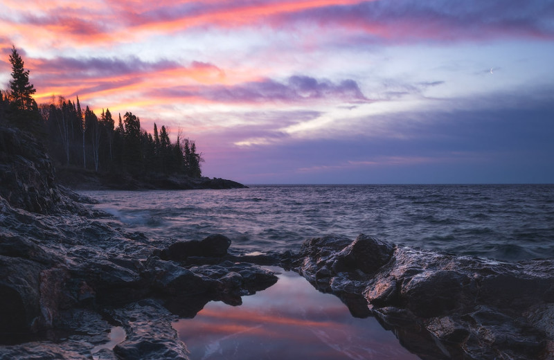 Sunset at Grand Superior Lodge.