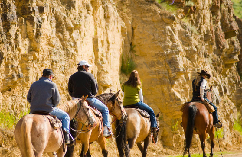 Horseback riding at 320 Guest Ranch.