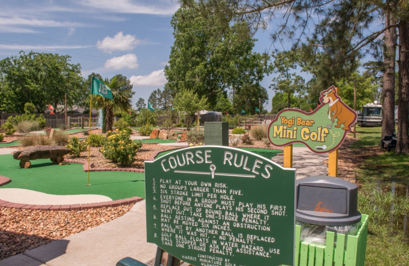 Golf course at Lone Star Jellystone.