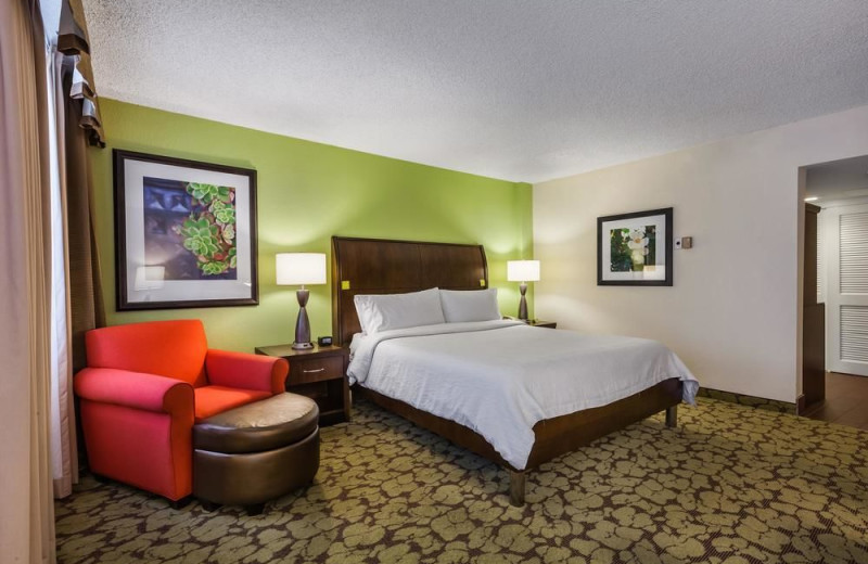 Guest room at Hilton Garden Inn Phoenix Midtown.