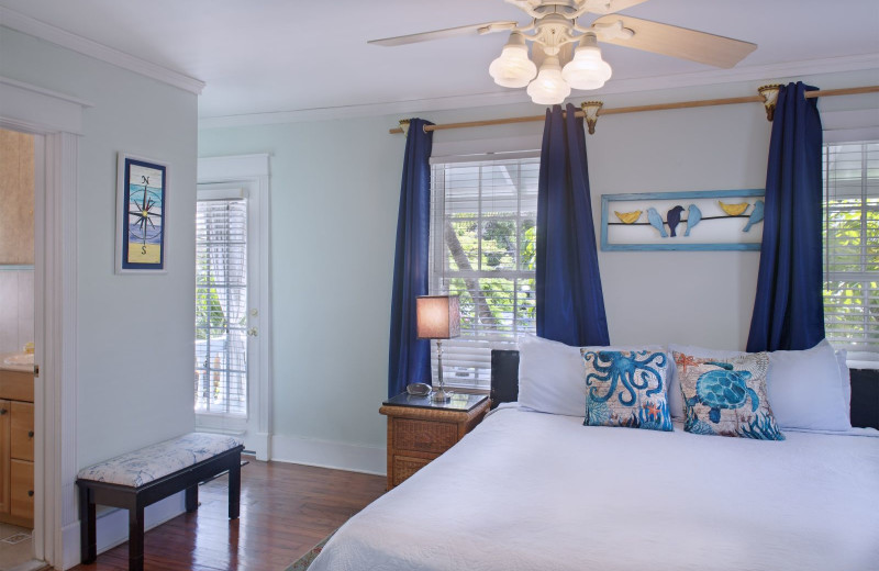 Guest room at Coco Plum Inn.