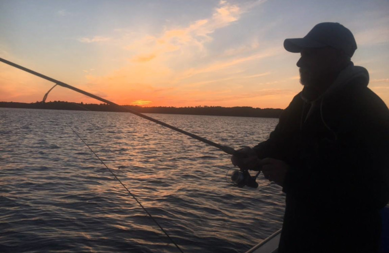 Fishing at YMCA Camp Northern Lights.