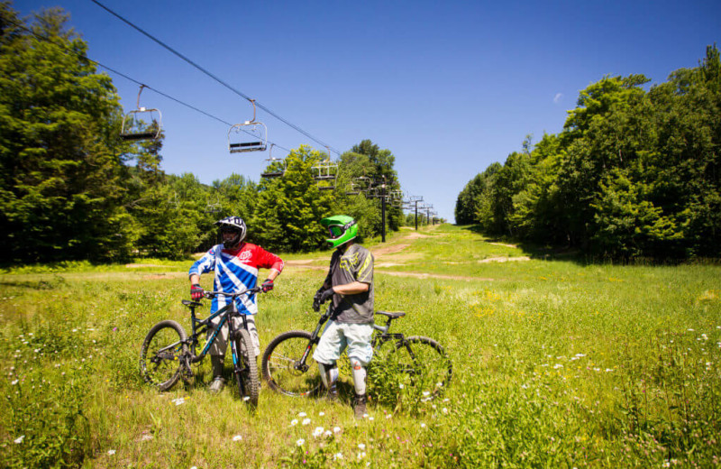 Biking at The Red Clover Inn & Restaurant.