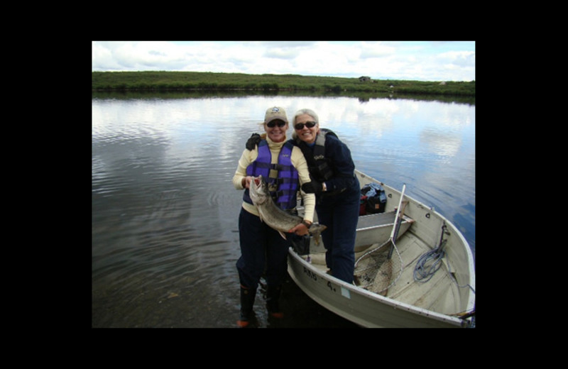 Fishing at Denali Country Ranch.