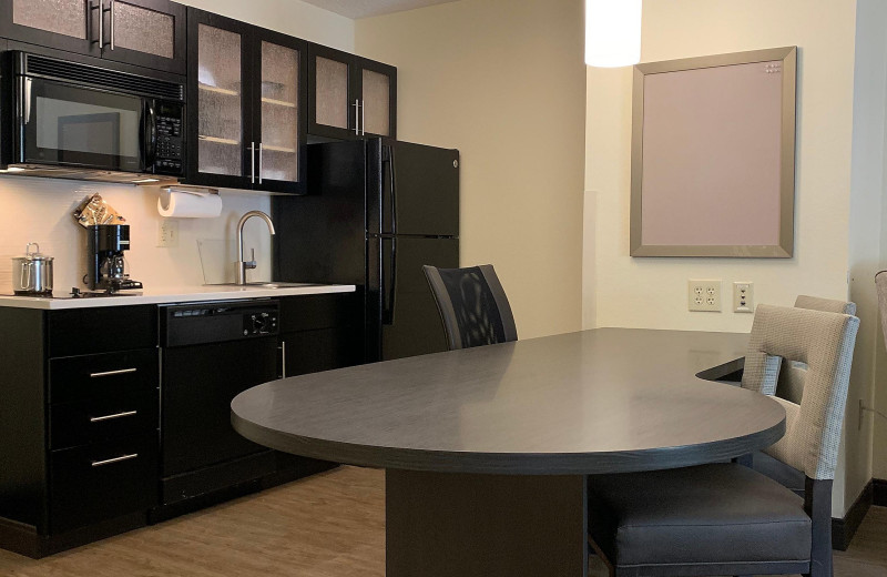 Guest kitchen at Candlewood Suites Raleigh Crabtree.