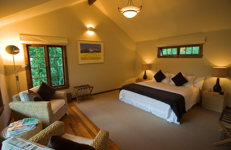 Guest room at Owen River Lodge.