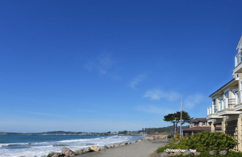 Exterior view of The Oceanfront Hotel on MiramarBeach.