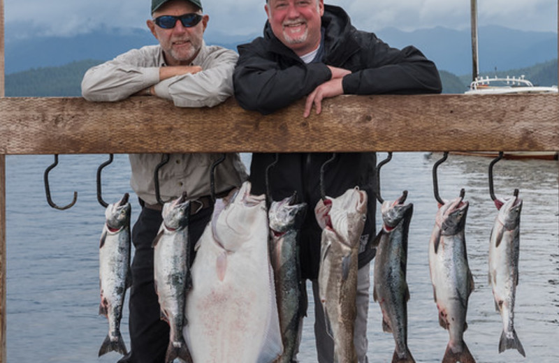 Fishing at Salmon Falls Resort