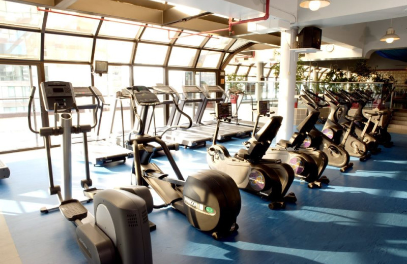 Fitness room at Delta Grand Okanagan Resort and Conference Center.