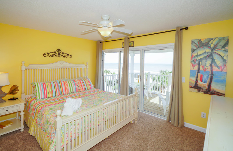 Rental bedroom at Sea Star Realty.