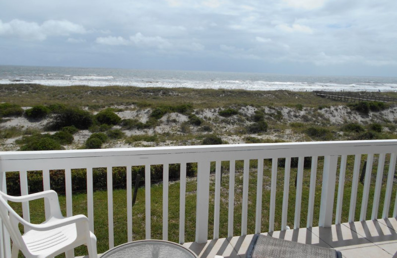 Rental balcony view at Amelia Island Rentals, Inc. 