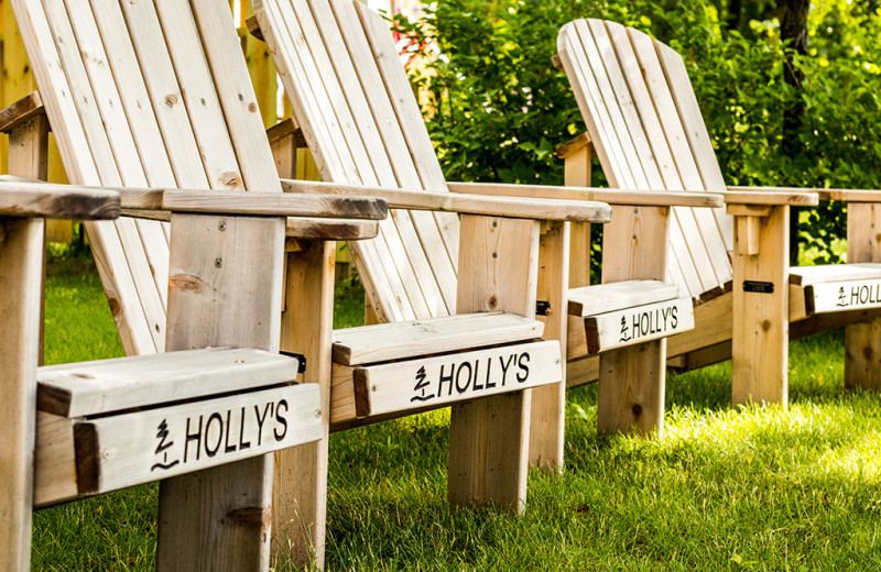 Chairs at Holly's Resort.