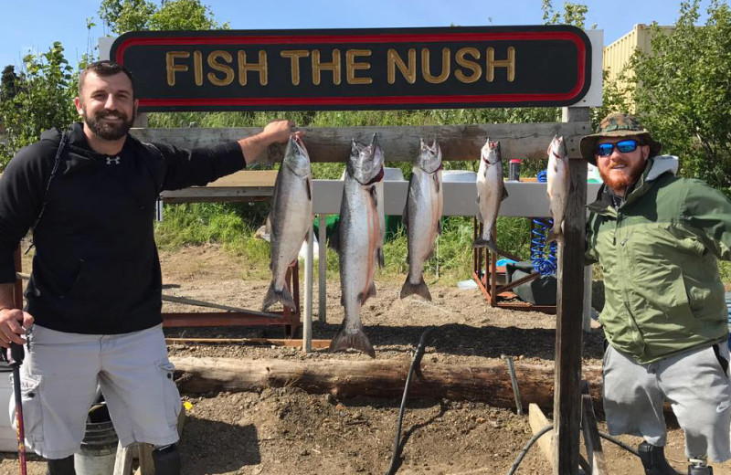 Fishing at Nushagak River Adventure Lodge.