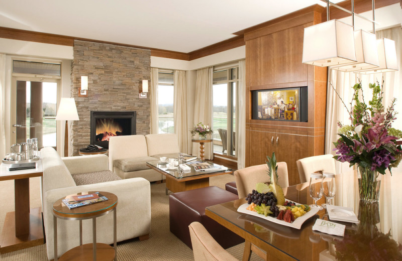 Guest room at Turning Stone Resort Casino.