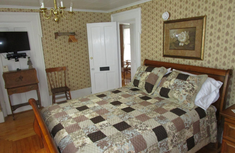 Guest room at Maplewood Inn.