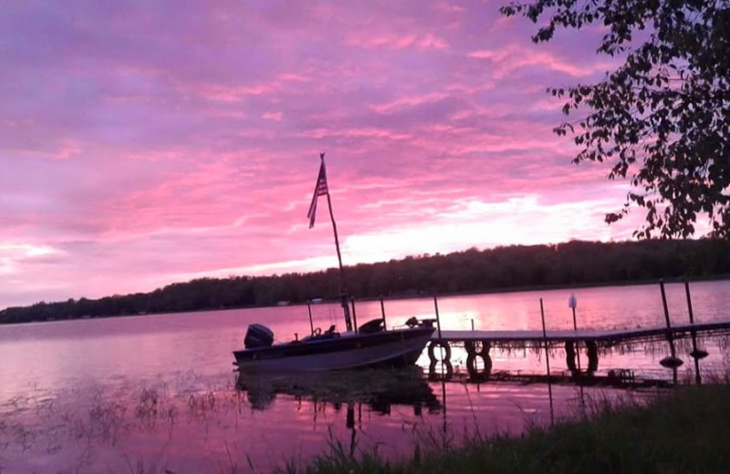 Lake view at Crow Crest Lodge Resort.