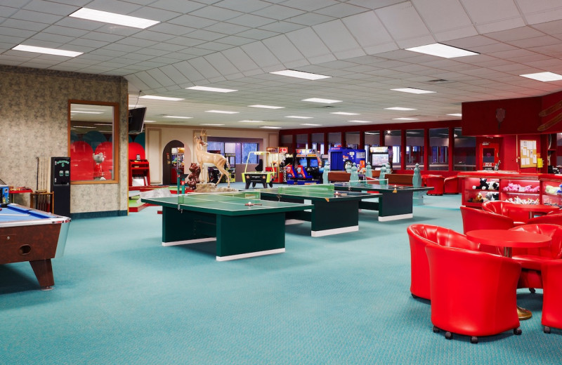 Rec room at Cove Haven Entertainment Resorts.