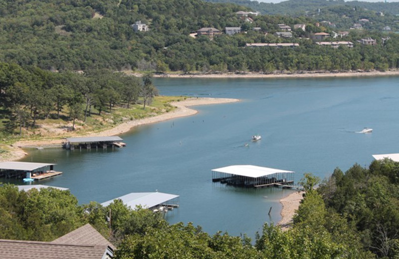 Lake view at Treehouse on the Lake.