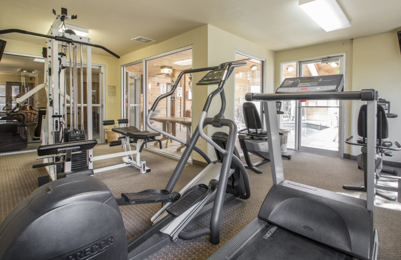 Fitness room at Mill Creek Hotel.