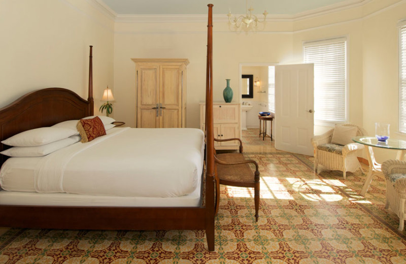 Guest bedroom at The Southernmost House.