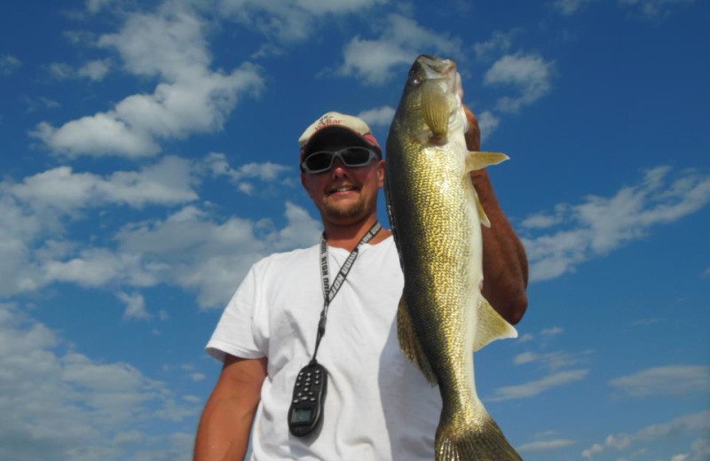 Walleye fishing at Sunset Lodge.