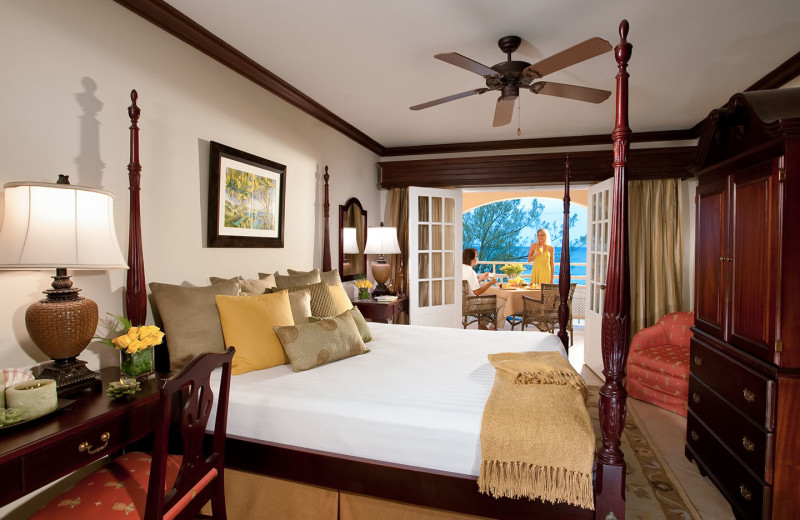 Guest room at Sandals Inn.