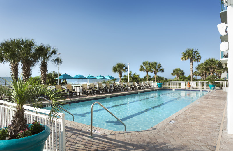 Outdoor pool at Paradise Resort.
