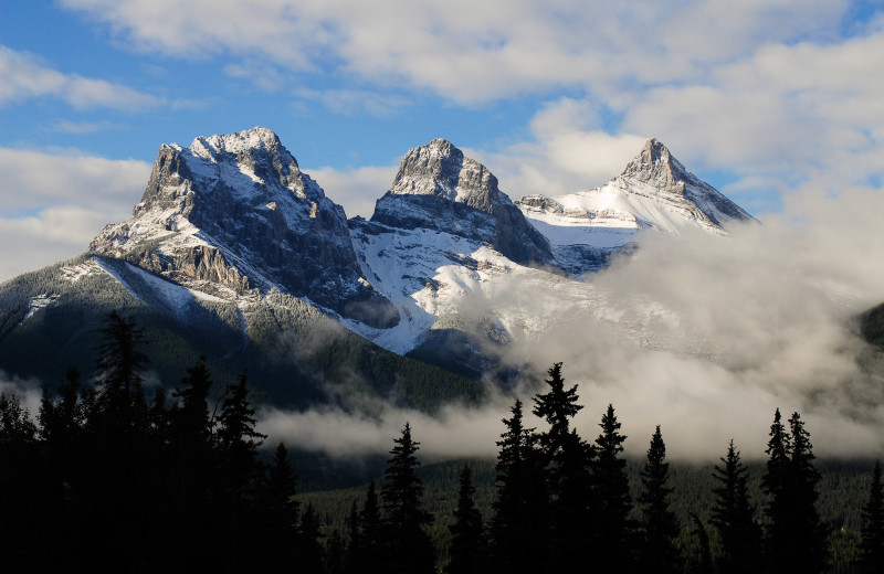 Mountains at Grande Rockies Resort.