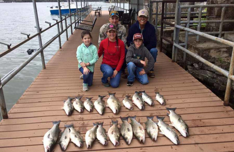 Fishing at Painted Sky Inn.