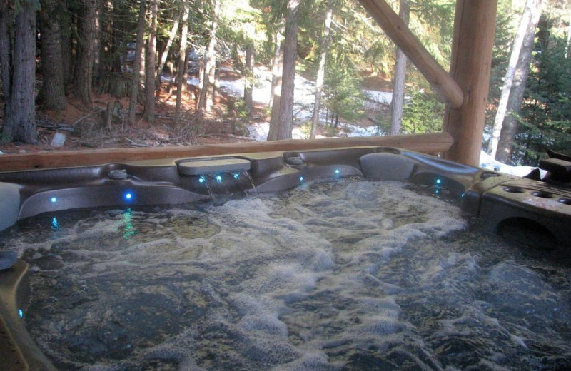 Hot tub at Western Pleasure Guest Ranch.