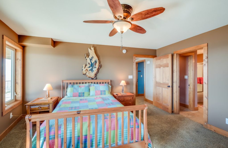 Rental bedroom at Chattanooga Vacation Rentals.