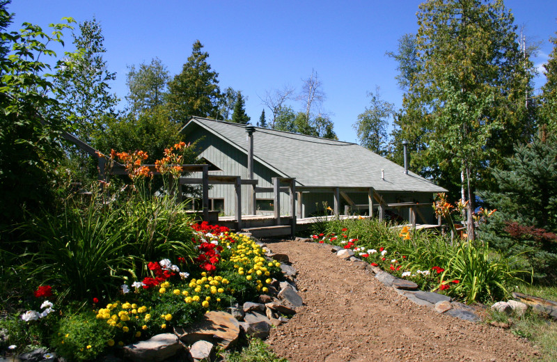 Exterior view of Gunflint Lodge.