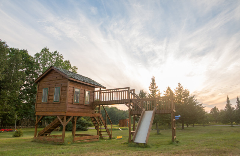 Kid's playground at Door County Cottages.