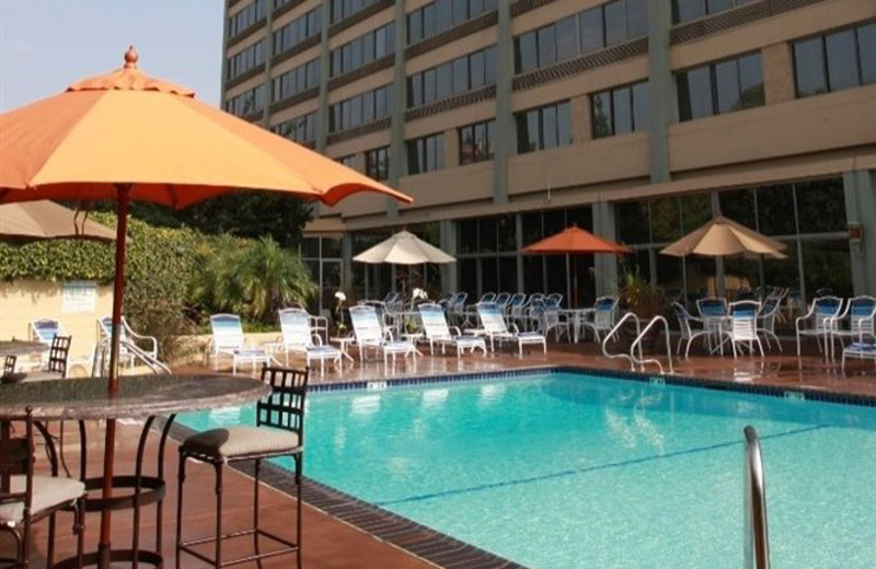 Outdoor pool at Radisson Hotel Los Angeles Midtown at USC.