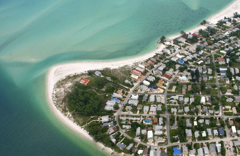 Aerial view of Island Real Estate.