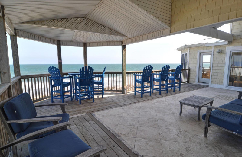 Rental patio at Treasure Realty.