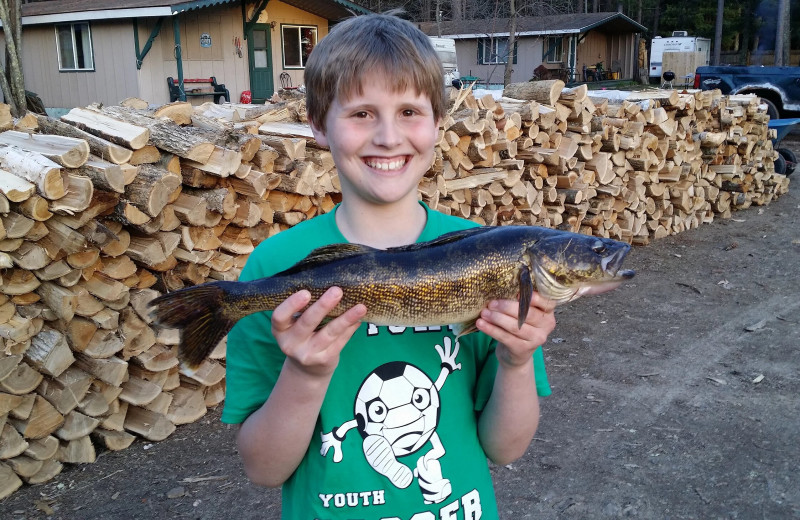 Fishing at Pine Beach Resort-Side Lake.