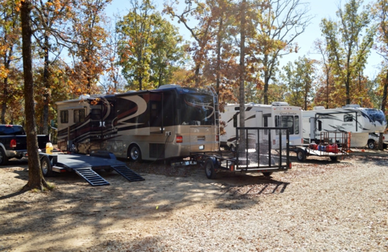 RV resort at Mulberry Mountain Lodging & Events.