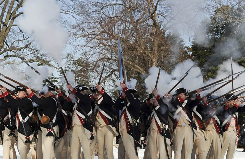 Civil war reenactment at The Quarters at Lake George.