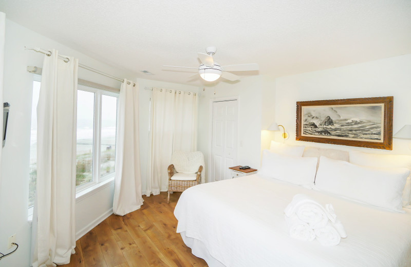 Rental bedroom at Sea Star Realty.