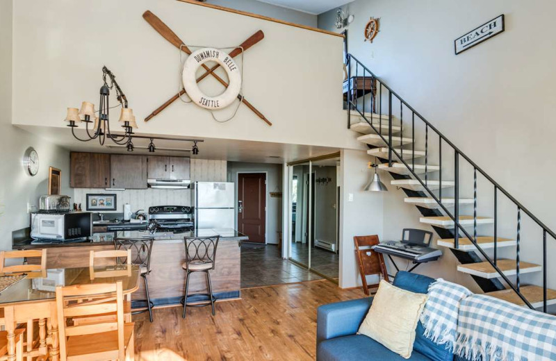 Rental kitchen at Gearhart by the Sea.