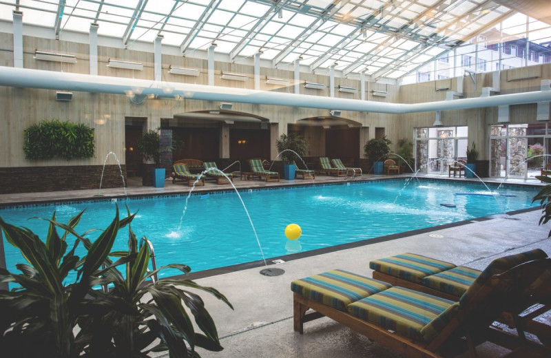 Indoor pool at Seven Feathers Casino Resort.