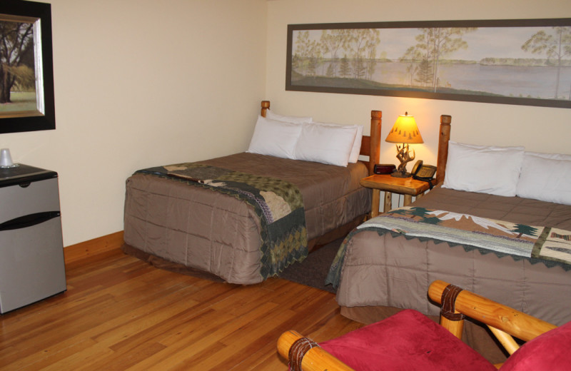 Guest room at Big Sandy Lodge & Resort.